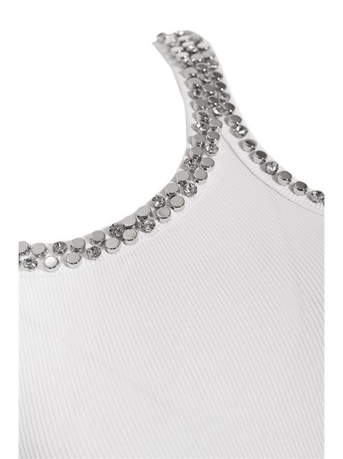 Canotta Coriandoli in cotone a costine Bianco PINKO | 104109 A35YZ04